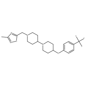 1'-[(3-Methyl-1,2,4-oxadiazol-5-yl)methyl]-4-{[5-(trifluoromethyl)pyridin-2-yl]oxy}-1,4'-bipiperidine Structure