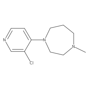 1-(3-Chloropyridin-4-yl)-4-methyl-1,4-diazepane结构式