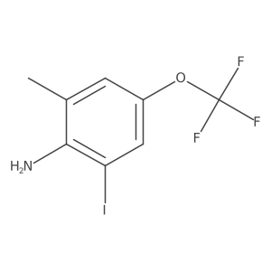 2-Iodo-6-methyl-4-(trifluoromethoxy)aniline Structure