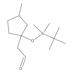 2-{1-[(Tert-butyldimethylsilyl)oxy]-3-methylcyclopentyl}acetaldehyde Structure