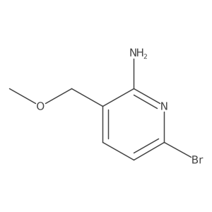 6-Bromo-3-(methoxymethyl)-2-pyridinamine结构式