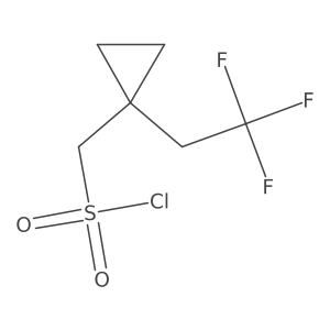 [1-(2,2,2-Trifluoroethyl)cyclopropyl]methanesulfonyl chloride Structure