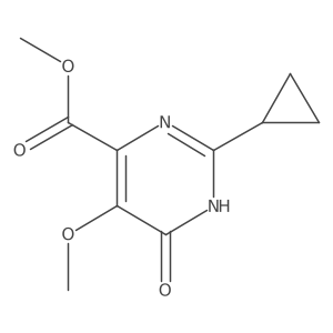 Methyl 2-cyclopropyl-5-methoxy-6-oxo-1,6-dihydropyrimidine-4-carboxylate Structure