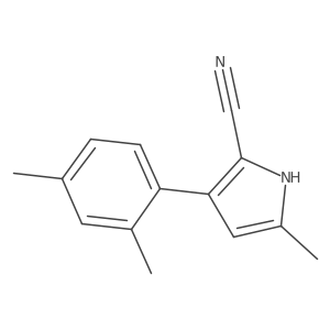 1H-Pyrrole-2-carbonitrile, 3-(2,4-dimethylphenyl)-5-methyl-结构式