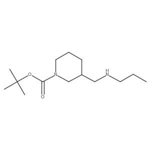 tert-butyl (3R)-3-[(propylamino)methyl]piperidine-1-carboxylate Structure