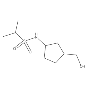 N-[3-(hydroxymethyl)cyclopentyl]propane-2-sulfonamide Structure