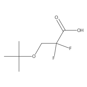 3-(Tert-butoxy)-2,2-difluoropropanoic acid结构式