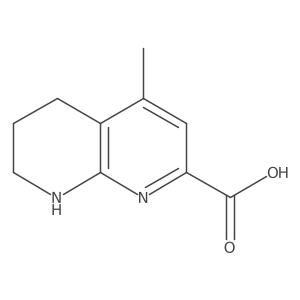 4-Methyl-5,6,7,8-tetrahydro-1,8-naphthyridine-2-carboxylic acid结构式