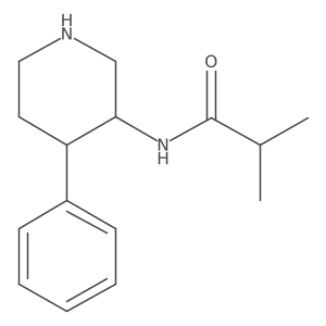 2-methyl-N-(4-phenylpiperidin-3-yl)propanamide Structure