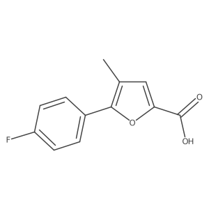 5-(4-Fluorophenyl)-4-methylfuran-2-carboxylic acid Structure
