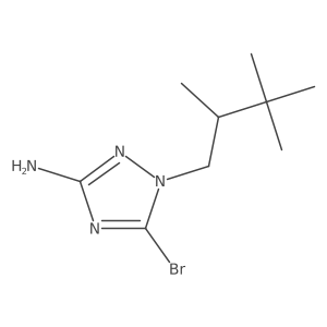 5-bromo-1-(2,3,3-trimethylbutyl)-1H-1,2,4-triazol-3-amine Structure