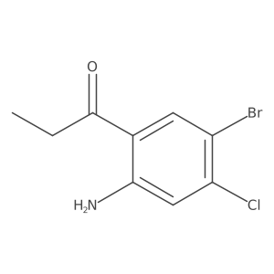 1-(2-Amino-5-bromo-4-chlorophenyl)propan-1-one结构式