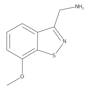 (7-Methoxy-1,2-benzothiazol-3-yl)methanamine Structure