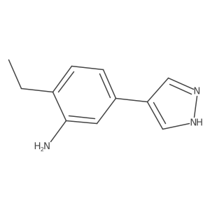 2-ethyl-5-(1H-pyrazol-4-yl)aniline结构式