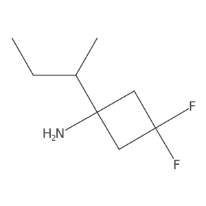 1-(Butan-2-yl)-3,3-difluorocyclobutan-1-amine结构式