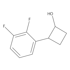 2-(2,3-Difluorophenyl)cyclobutan-1-ol结构式