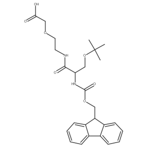 2-{2-[(2S)-3-(tert-butoxy)-2-({[(9H-fluoren-9-yl)methoxy]carbonyl}amino)propanamido]ethoxy}acetic acid Structure