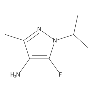 5-fluoro-3-methyl-1-(propan-2-yl)-1H-pyrazol-4-amine Structure