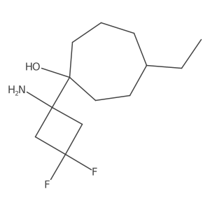 1-(1-Amino-3,3-difluorocyclobutyl)-4-ethylcycloheptan-1-ol Structure