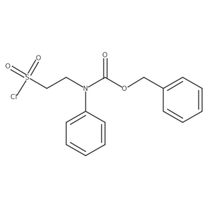 benzyl N-[2-(chlorosulfonyl)ethyl]-N-phenylcarbamate结构式