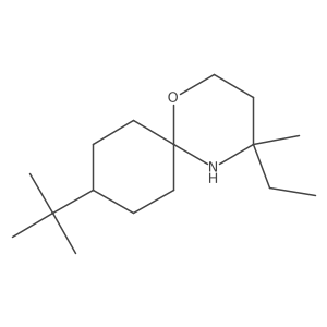 9-Tert-butyl-4-ethyl-4-methyl-1-oxa-5-azaspiro[5.5]undecane Structure