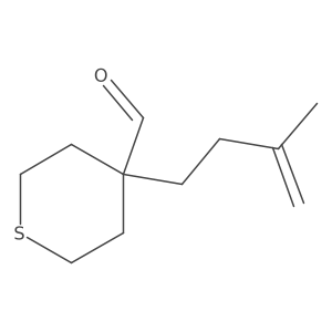 4-(3-Methylbut-3-en-1-yl)thiane-4-carbaldehyde结构式