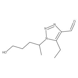 5-ethyl-1-(5-hydroxypentan-2-yl)-1H-1,2,3-triazole-4-carbaldehyde结构式