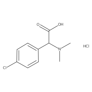 (4-Chloro-phenyl)-dimethylamino-acetic acid HCl Structure