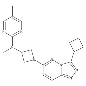 N-(1-{3-cyclobutyl-[1,2,4]triazolo[4,3-b]pyridazin-6-yl}azetidin-3-yl)-N,5-dimethylpyrimidin-2-amine结构式