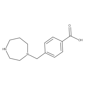 4-[(1,4-Diazepan-1-yl)methyl]benzoic acid Structure