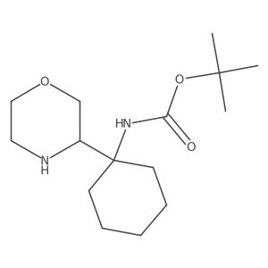 tert-butyl N-[1-(morpholin-3-yl)cyclohexyl]carbamate Structure