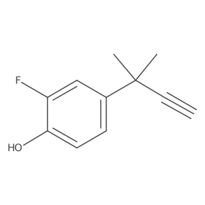 2-Fluoro-4-(2-methylbut-3-yn-2-yl)phenol Structure