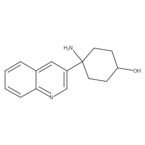 4-Amino-4-(quinolin-3-yl)cyclohexan-1-ol Structure