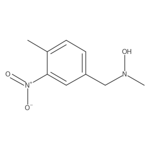 N-methyl-N-[(4-methyl-3-nitrophenyl)methyl]hydroxylamine Structure