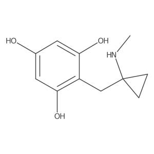 2-{[1-(Methylamino)cyclopropyl]methyl}benzene-1,3,5-triol Structure