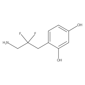 4-(3-Amino-2,2-difluoropropyl)benzene-1,3-diol Structure