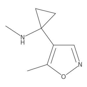 N-methyl-1-(5-methyl-1,2-oxazol-4-yl)cyclopropan-1-amine Structure