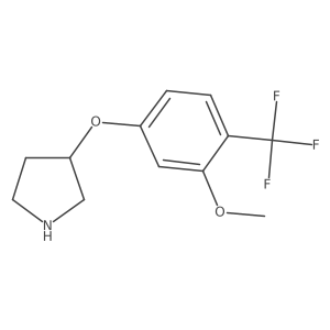 3-[3-Methoxy-4-(trifluoromethyl)phenoxy]pyrrolidine Structure