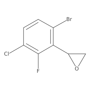 2-(6-Bromo-3-chloro-2-fluorophenyl)oxirane结构式