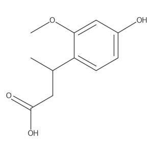 3-(4-Hydroxy-2-methoxyphenyl)butanoic acid结构式