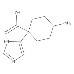 4-amino-1-(1H-imidazol-5-yl)cyclohexane-1-carboxylic acid Structure