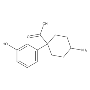 4-Amino-1-(3-hydroxyphenyl)cyclohexane-1-carboxylic acid Structure