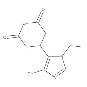 4-(4-chloro-1-ethyl-1H-imidazol-5-yl)oxane-2,6-dione结构式