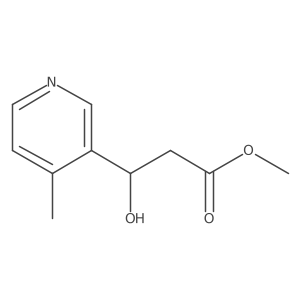 Methyl 3-hydroxy-3-(4-methylpyridin-3-yl)propanoate结构式