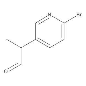 2-(6-Bromopyridin-3-yl)propanal Structure