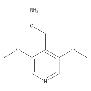 O-[(3,5-dimethoxypyridin-4-yl)methyl]hydroxylamine结构式