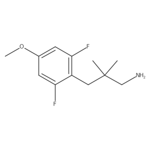 3-(2,6-Difluoro-4-methoxyphenyl)-2,2-dimethylpropan-1-amine Structure