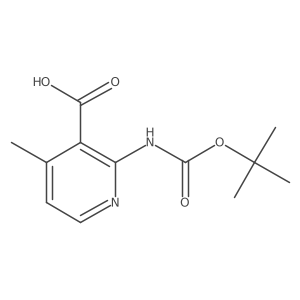 2-{[(Tert-butoxy)carbonyl]amino}-4-methylpyridine-3-carboxylic acid Structure