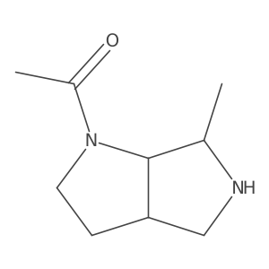 1-(6-Methylhexahydropyrrolo[3,4-b]pyrrol-1(2H)-yl)ethan-1-one结构式