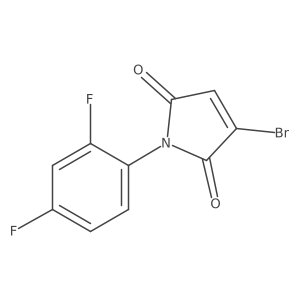 3-Bromo-1-(2,4-difluorophenyl)-1H-pyrrole-2,5-dione结构式